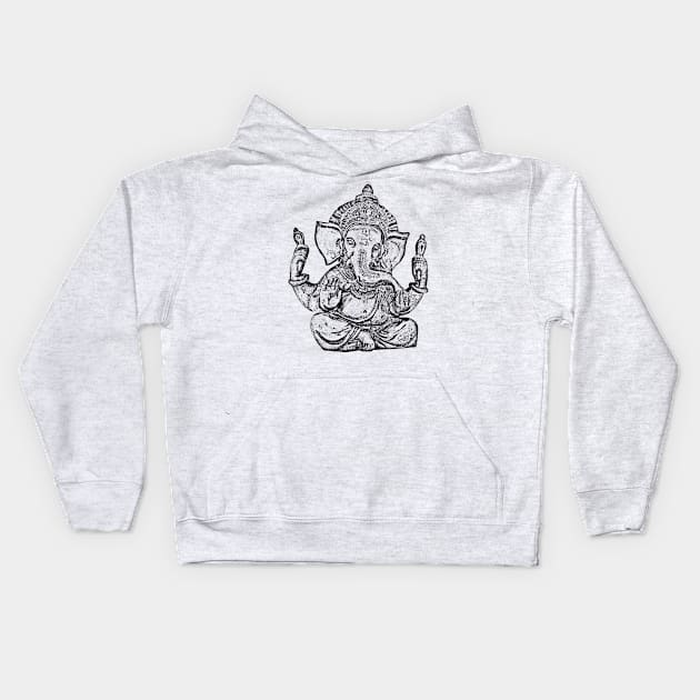 Ganesha Kids Hoodie by GNDesign